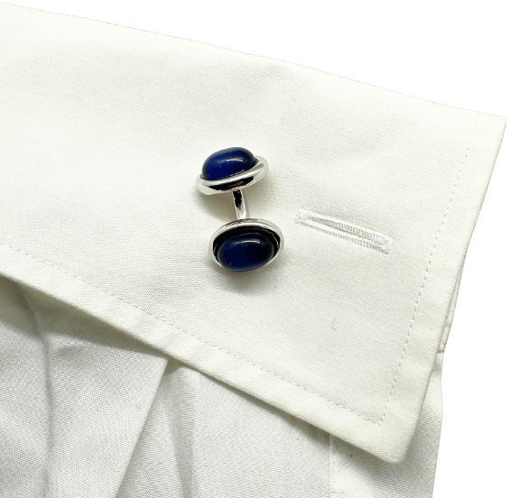 Manschettenknopf Mitternachtsblau